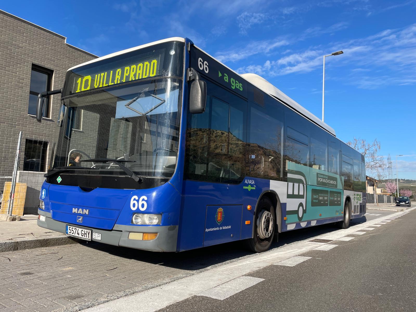 AUVASA adapta, a la demanda, los horarios de Línea 10 (Parquesol